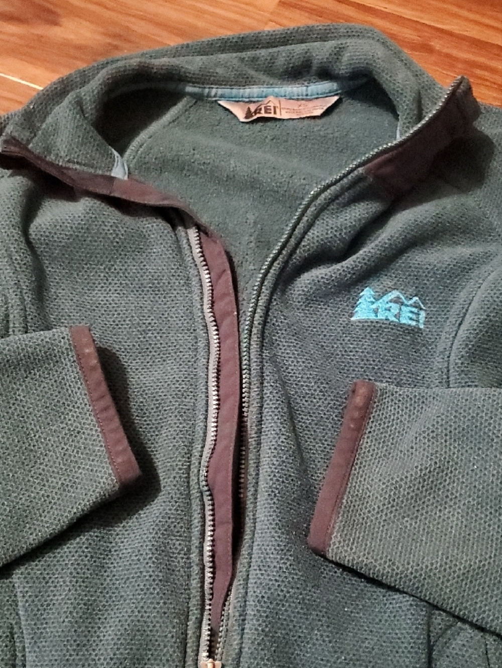 REI Teal Women's Polartec Full-Zip Fleece Jacket - Picture 3 of 12